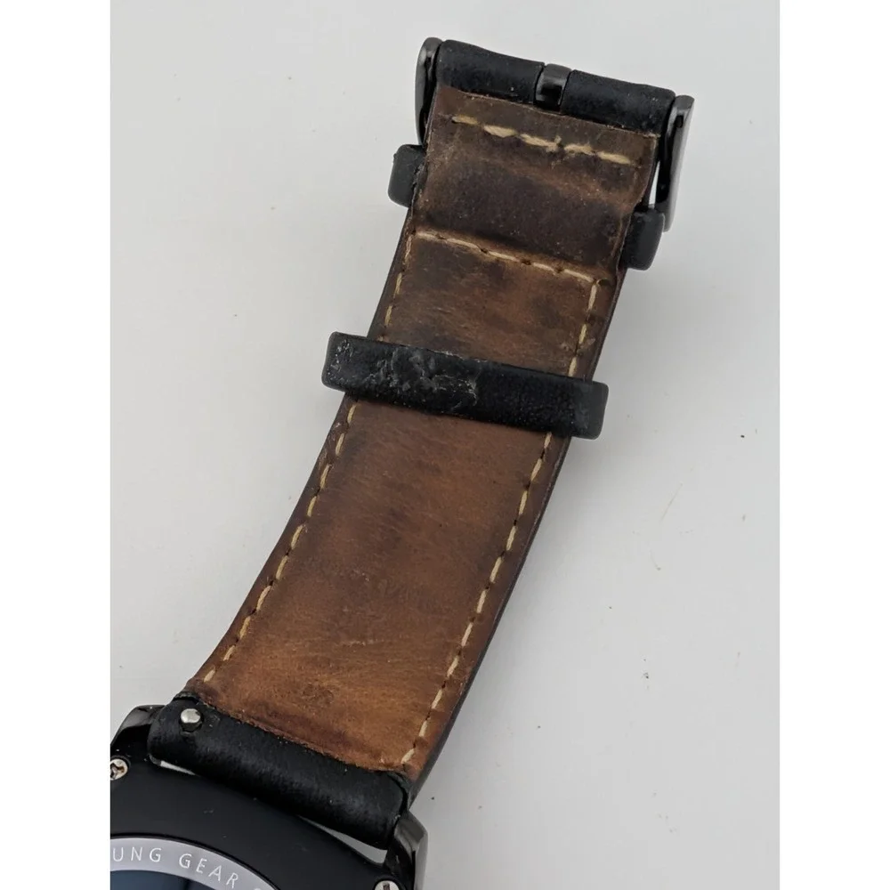 Samsung Gear S3 Classic SM-R732 Smart Watch Black, Leather Band- Working